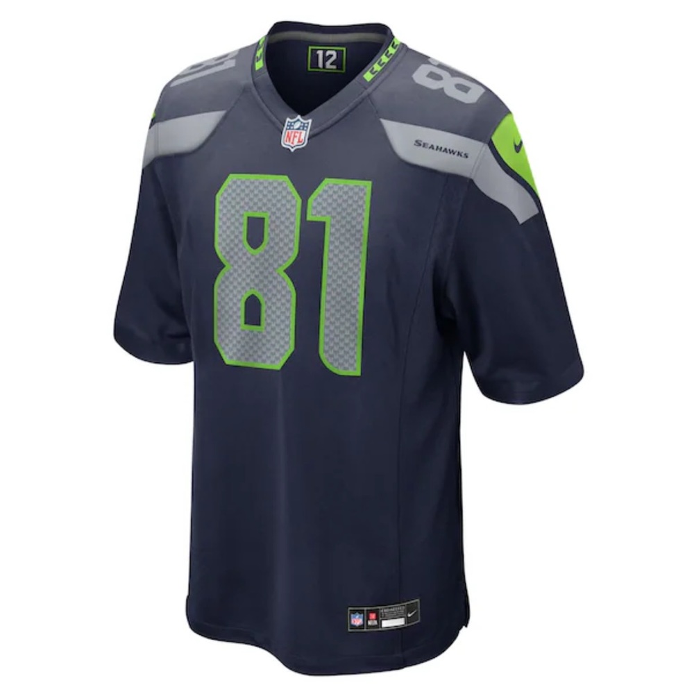 NWT Nike Navy and Green Seahawks Jersey size large